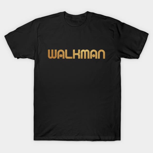 Walkman retro gold T-Shirt by Dashu